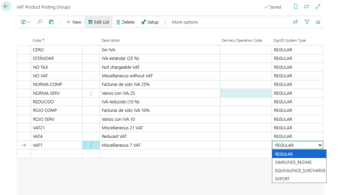 Vat Posting Setup Example VAT Posting Setup