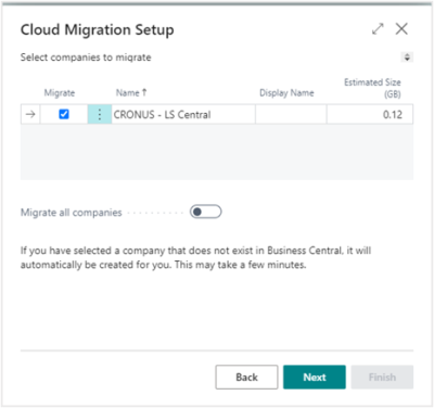 Step 1 - Cloud Migration Setup