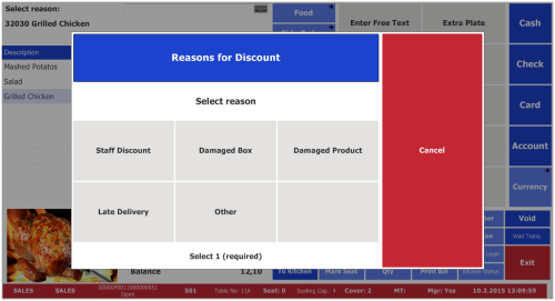How to: Require Reason Code for Giving Discount