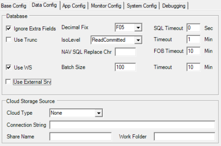 Data Config