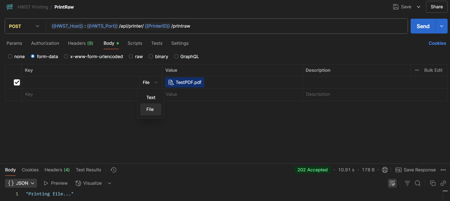 How to: Use Web API Printing
