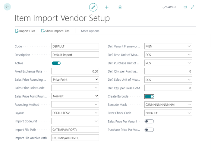 How to: Import Items into Retail Items