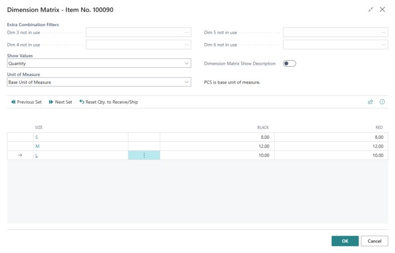 Working with Variants in Order Documents