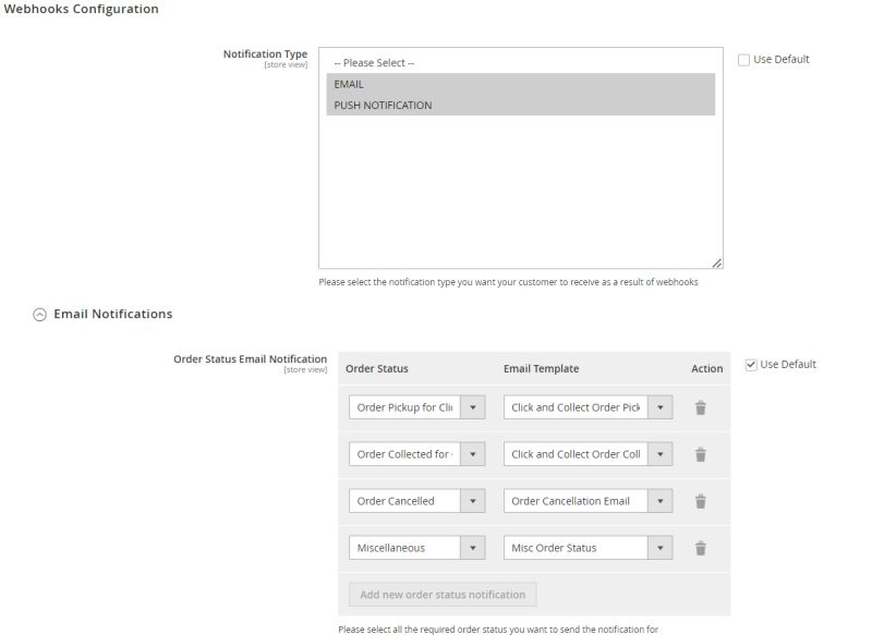 General Configuration - Retail
